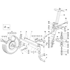 Viking MT585 L - Steering - Parts Diagram