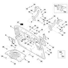 Viking MT6112.0 C - Back Panel - Parts Diagram