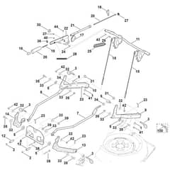 Viking MT6112.0 C - Height Adjustment - Parts Diagram