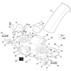 Viking MT6112.0 C - Mowing Deck Housing - Parts Diagram