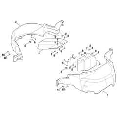 Viking MT6112.0 C - Protective Cover, Mowing Deck - Parts Diagram