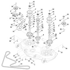 Viking MT6112.0 K - Blade Drive - Parts Diagram