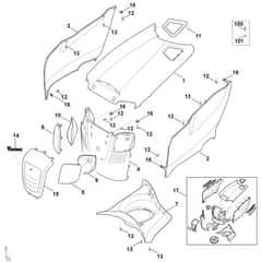 Viking MT6112.0 K - Engine Hood - Parts Diagram