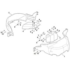 Viking MT6112.0 K - Protective Cover, Mowing Deck - Parts Diagram