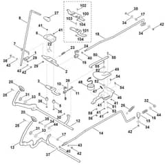 Viking MT6112.0 ZL - Brake, Control Lever, Cruise Control - Parts Diagram
