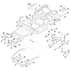 Viking MT6112.0 ZL - Frame - Parts Diagram