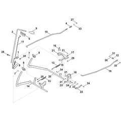 Viking MT6112.1 C - Brake, Parking Brake, Control Lever - Parts Diagram