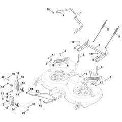 Viking MT6112.1 C - Height Adjustment - Parts Diagram