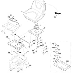 Viking MT6112.1 C - Seat - Parts Diagram