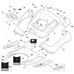 Viking MT6112.1 ZL - Cover - Parts Diagram