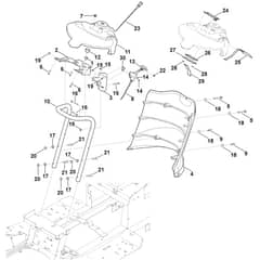 Viking MT6112.1 ZL - Dashboard - Parts Diagram