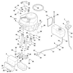 Viking MT6112.1 ZL - Engine, Tank - Parts Diagram