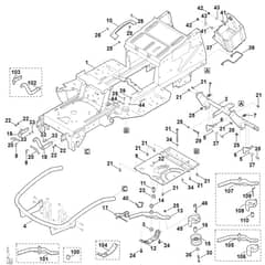 Viking MT6112.1 ZL - Frame - Parts Diagram