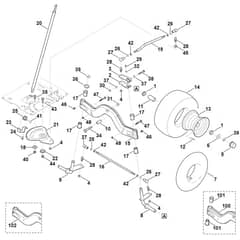 Viking MT6112.1 ZL - Steering, Front Wheel - Parts Diagram