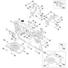 Viking MT6127.0 KL - Back Panel - Parts Diagram