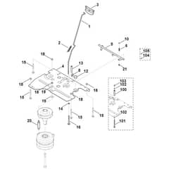 Viking MT6127.0 KL - Parking Brake - Parts Diagram