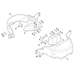 Viking MT6127.0 KL - Protective Cover, Mowing Deck - Parts Diagram
