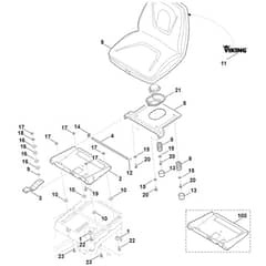 Viking MT6127.0 KL - Seat - Parts Diagram
