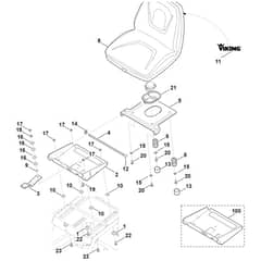 Viking MT6127.0 ZL - Seat - Parts Diagram