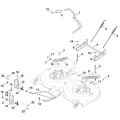 Viking MT6127.1 ZL - Height Adjustment - Parts Diagram