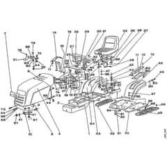 Viking MT640 (1996) - Hood Assy. - Parts Diagram