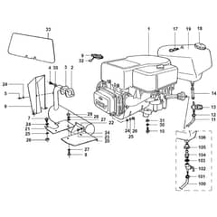 Viking MT640 (1997) - Engine - Parts Diagram