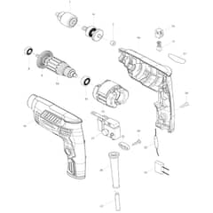 Makita MT653 - 6.5mm High Speed Drill - Power Tool Diagram