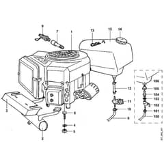 Viking MT680 - Engine - Parts Diagram
