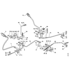 Viking MT740 - Brake And Gearbox Control - Parts Diagram