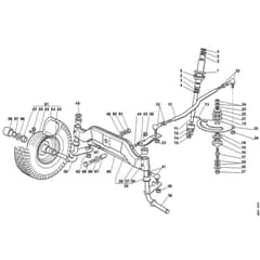 Viking MT740 - Steering - Parts Diagram