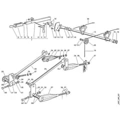Viking MT780 (1999) - Height Adjustment - Parts Diagram