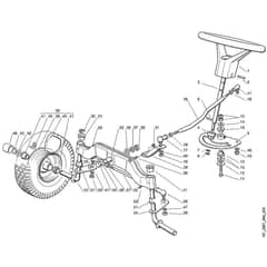 Viking MT780 (1999) - Steering - Parts Diagram