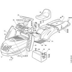 Viking MT780 - Body, Seat - Parts Diagram
