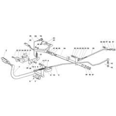 Viking MT780 - Brake And Gearbox Control - Parts Diagram