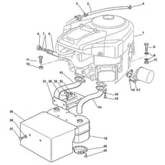 Viking MT780 - Motor 18 Hp - Parts Diagram