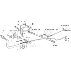 Viking MT785 - Brake And Gearbox Control - Parts Diagram