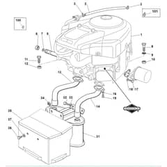 Viking MT785 S - Engine - Parts Diagram