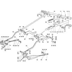 Viking MT785 S - Height Adjustment - Parts Diagram
