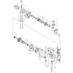 Makita MT811 - Hammer Drill 13mm - Power Tool Diagram