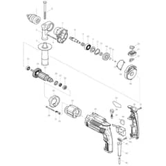 Makita MT814 - Hammer Drill - Power Tool Diagram