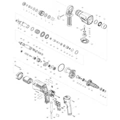 Makita MT870 - 20mm Rotary Hammer - Power Tool Diagram