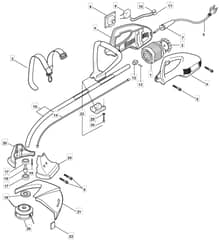 MT 1100 - 2008 - 291800013/MO8 - Mountfield Trimmer Main Assembly Diagram
