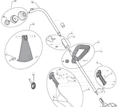 MT 2607 J - 2009 - 281010103/MEE - Mountfield Trimmer Main Assembly Diagram