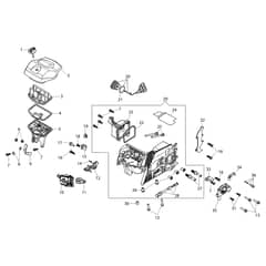 MT 4510 - Efco Chainsaw Crankcase Diagram