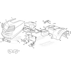 MTF 108H SD - 2023-2025 - 2T1200403/CAS - Mountfield Ride On Mower Body Diagram