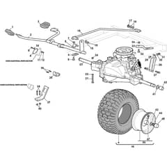 MTF 108H SD - 2023-2025 - 2T1200403/CAS - Mountfield Ride On Mower Transmission Group Diagram