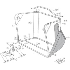 MTF 1428 H - 2022-2023 - 2T0210483/MTF - Mountfield Ride On Mower Grasscatcher Diagram