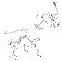 MTF 1430 HD - 2019-2022 - 2T2110283/MTF - Mountfield Ride On Mower Deck Lifting Diagram