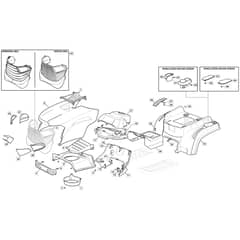 MTF 1430 HD - 2022-2023 - 2T2110483/MTF - Mountfield Ride On Mower Body Diagram