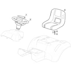 MTF 1430 HD - 2022-2023 - 2T2110483/MTF - Mountfield Ride On Mower Seat Diagram
